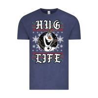 Vintage Denim fro.zen o.l.a.f hug life ugly christmas sweater style shirt Vintage Tee - artisFamous