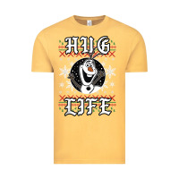 Vintage Mustard fro.zen o.l.a.f hug life ugly christmas sweater style shirt Vintage Tee - artisFamous