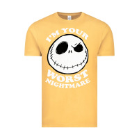 Vintage Mustard j.a.c.k  skel.ling.ton  worst nightmare t shirt Vintage Tee - artisFamous