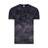 Cloud Black ride or die bicycle Vintage Tee - artisFamous
