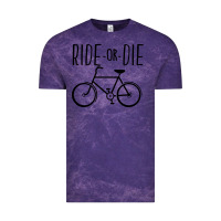 Cloud Purple ride or die bicycle Vintage Tee - artisFamous