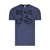 Vintage Denim ride or die bicycle Vintage Tee - artisFamous