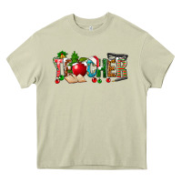 Mossy christmas teacher Heavy Core Tee - NancyCooperArtShop