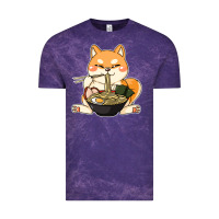 Cloud Purple shiba inu dog ramen Vintage Tee - artisFamous