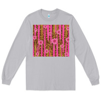 Moon Dust glitter pink stripe leopard pattern with flowers Long Sleeve Tee - TumblerDesignByShophia