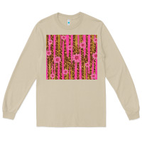 Mushroom glitter pink stripe leopard pattern with flowers Long Sleeve Tee - TumblerDesignByShophia
