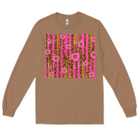 Toasted Coconut glitter pink stripe leopard pattern with flowers Long Sleeve Tee - TumblerDesignByShophia