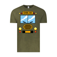 School Bus Costume Cool Halloween Vintage Tee | Teevron