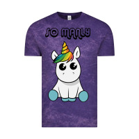 Cloud Purple so manly funny unicorn Vintage Tee - artisFamous