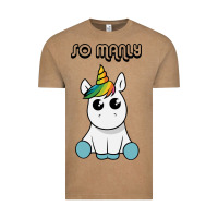 Vintage Coffee so manly funny unicorn Vintage Tee - artisFamous