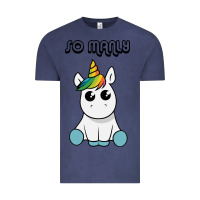 Vintage Denim so manly funny unicorn Vintage Tee - artisFamous
