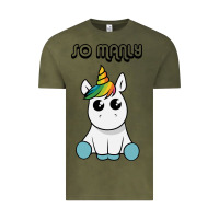 Vintage Olive so manly funny unicorn Vintage Tee - artisFamous