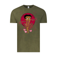 Vintage Olive Black Betty Boop Vintage Tee - artisFamous