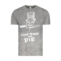 Cloud Rock bourdain cook free or die Vintage Tee - artisFamous
