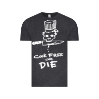 Vintage Black bourdain cook free or die Vintage Tee - artisFamous