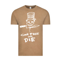 Vintage Coffee bourdain cook free or die Vintage Tee - artisFamous