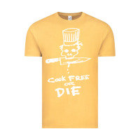 Vintage Mustard bourdain cook free or die Vintage Tee - artisFamous