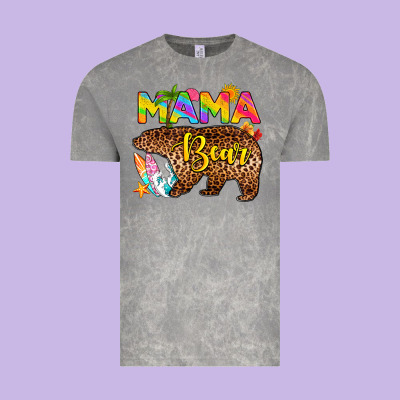 Mama Bear Summer Vintage Tee Designed By Ranaportraitstore