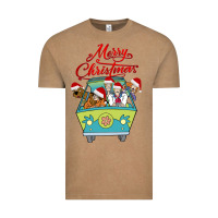 Vintage Coffee Scooby Doo merry christmas Vintage Tee - artisFamous