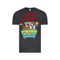 Vintage Black Scooby Doo merry christmas Vintage Tee - artisFamous