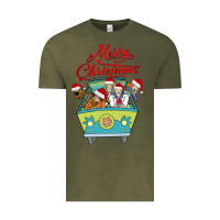 Vintage Olive Scooby Doo merry christmas Vintage Tee - artisFamous