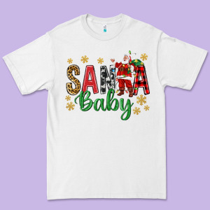 Santa Baby With Santa Premium Tee Designed By Bundleandbundleshop