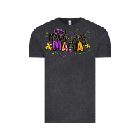 Vintage Black mardi gras mama Vintage Tee - texasbilliewilder