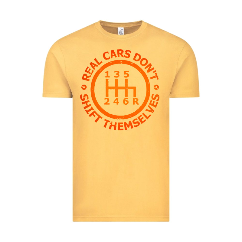 Real Cars Dont Shift Themselves Vintage Tee by artisFamous | Teevron