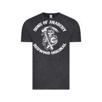 Vintage Black sons of anarchy Vintage Tee - artisFamous