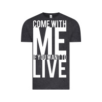 Vintage Black come with me if you want to live Vintage Tee - artisFamous