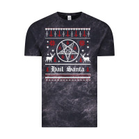 Cloud Black hail santa ugly christmas sweater   sweatshirt Vintage Tee - artisFamous