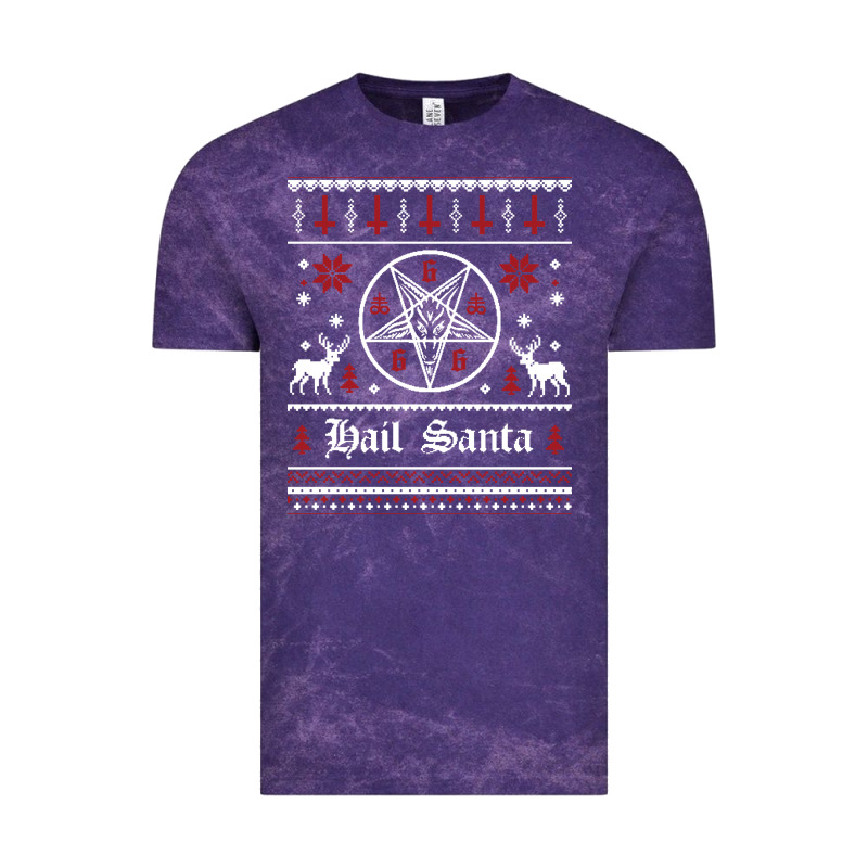 Hail Santa Ugly Christmas Sweater   Sweatshirt Vintage Tee by artisFamous | Teevron
