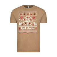Vintage Coffee hail santa ugly christmas sweater   sweatshirt Vintage Tee - artisFamous