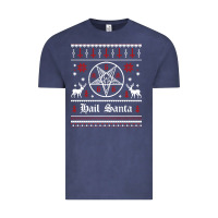 Vintage Denim hail santa ugly christmas sweater   sweatshirt Vintage Tee - artisFamous