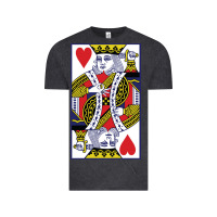 Vintage Black king of hearts Vintage Tee - artisFamous