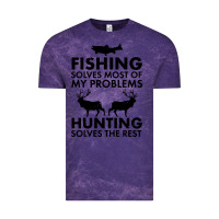 Cloud Purple funny fishing and hunting Vintage Tee - artisFamous