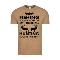 Vintage Coffee funny fishing and hunting Vintage Tee - artisFamous