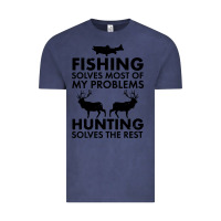 Vintage Denim funny fishing and hunting Vintage Tee - artisFamous