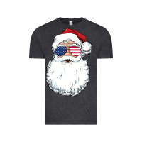 Vintage Black santa claus  u.s.a sunglasses christmas in july santa Vintage Tee - artisFamous