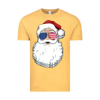 Vintage Mustard santa claus  u.s.a sunglasses christmas in july santa Vintage Tee - artisFamous