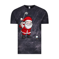 Cloud Black santa claus golf christmas golfer golfing gift Vintage Tee - artisFamous