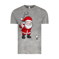 Cloud Rock santa claus golf christmas golfer golfing gift Vintage Tee - artisFamous