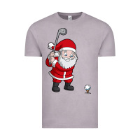 Vintage Zinc santa claus golf christmas golfer golfing gift Vintage Tee - artisFamous