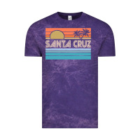 Cloud Purple santa c.r.u.z cali sunset 70s 80s surfer summer sun Vintage Tee - artisFamous