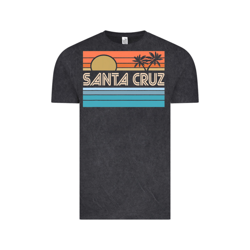 Santa C.r.u.z Cali Sunset 70s 80s Surfer Summer Sun Vintage Tee by artisFamous | Teevron