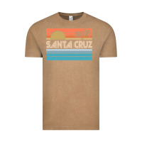 Vintage Coffee santa c.r.u.z cali sunset 70s 80s surfer summer sun Vintage Tee - artisFamous