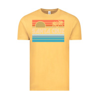 Vintage Mustard santa c.r.u.z cali sunset 70s 80s surfer summer sun Vintage Tee - artisFamous