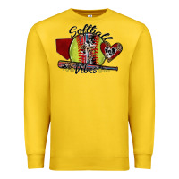 Lemon softball vibes Premium Sweatshirt - SublimationCraftShop