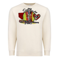 Sandshell softball vibes Premium Sweatshirt - SublimationCraftShop