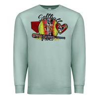 Seafoam softball vibes Premium Sweatshirt - SublimationCraftShop
